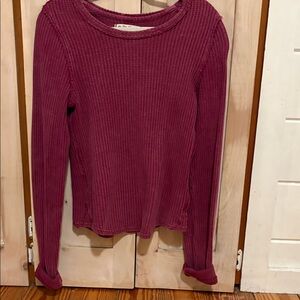 We the free waffle thermal tee worn three times size L.